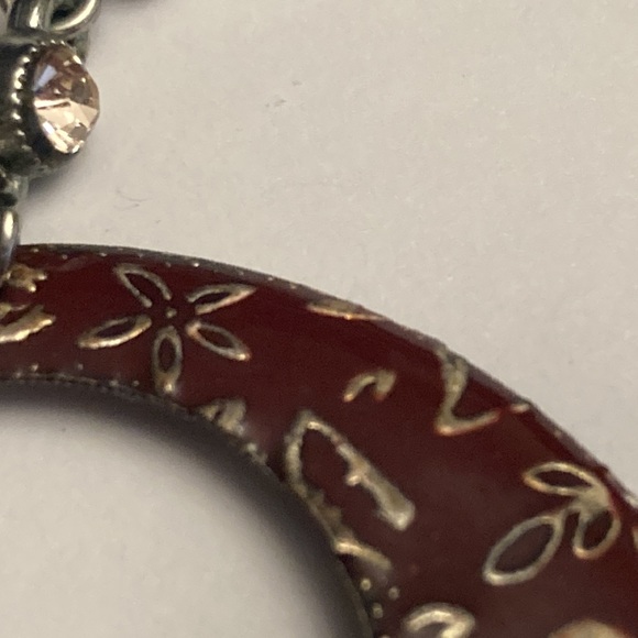 Rose Flower Hoop Circle Earrings - Picture 10 of 16